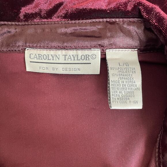 Velvet Top Womens Size Large Burgundy Button Witchy Whimsigoth Fairy Grunge Y2K - Picture 8 of 11